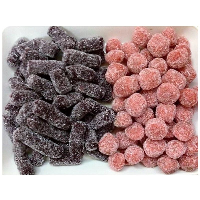 Set 1kg Gồm 500g Kẹo Dâu Tây +500g Kẹo Dâu Tằm