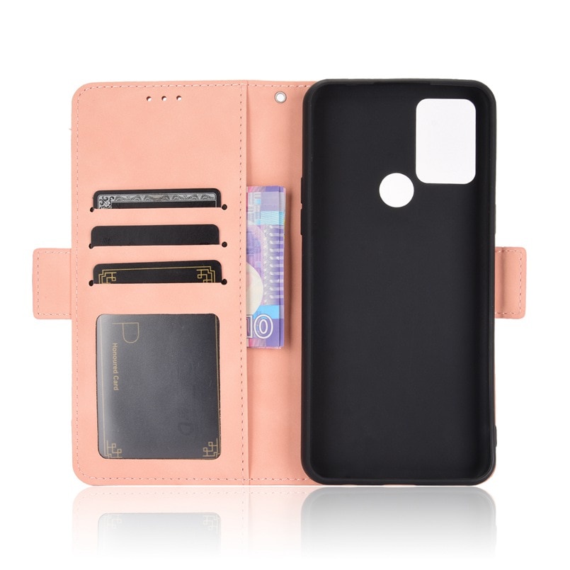Bao Da Điện Thoại Pu Phối Silicon Tích Hợp Ví Cho Lg K42 K52 Q52 K62 K92 K53 Wing Stylo 7 Velvet 2 Pro 4g 5g Ốp