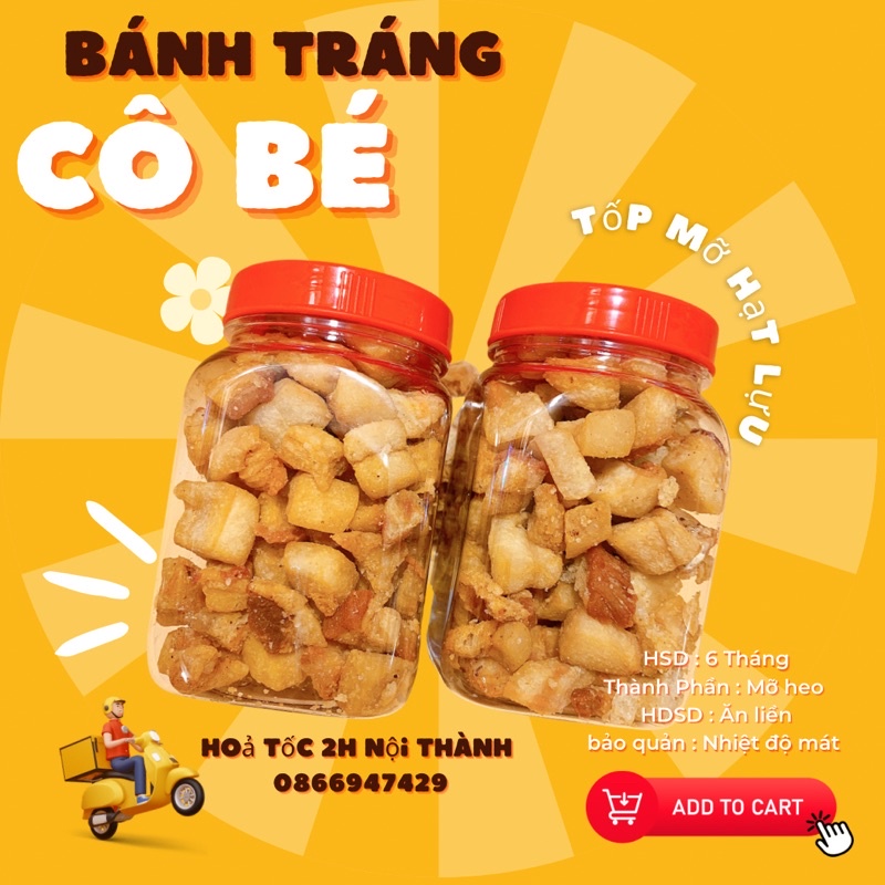 Tốp Mỡ Ba Rọi Hạt Lựu - Giòn Ngon - 100gr | Shopee Việt Nam