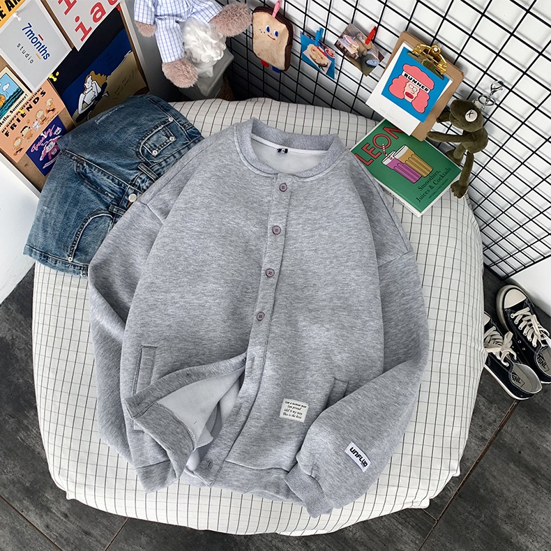 Áo Khoác Cardigan HAZEE chất nỉ bông Cho Nam Nữ Phong Cách Ulzzang Phù Hợp Đi Đà Lạt, Dạo Biển