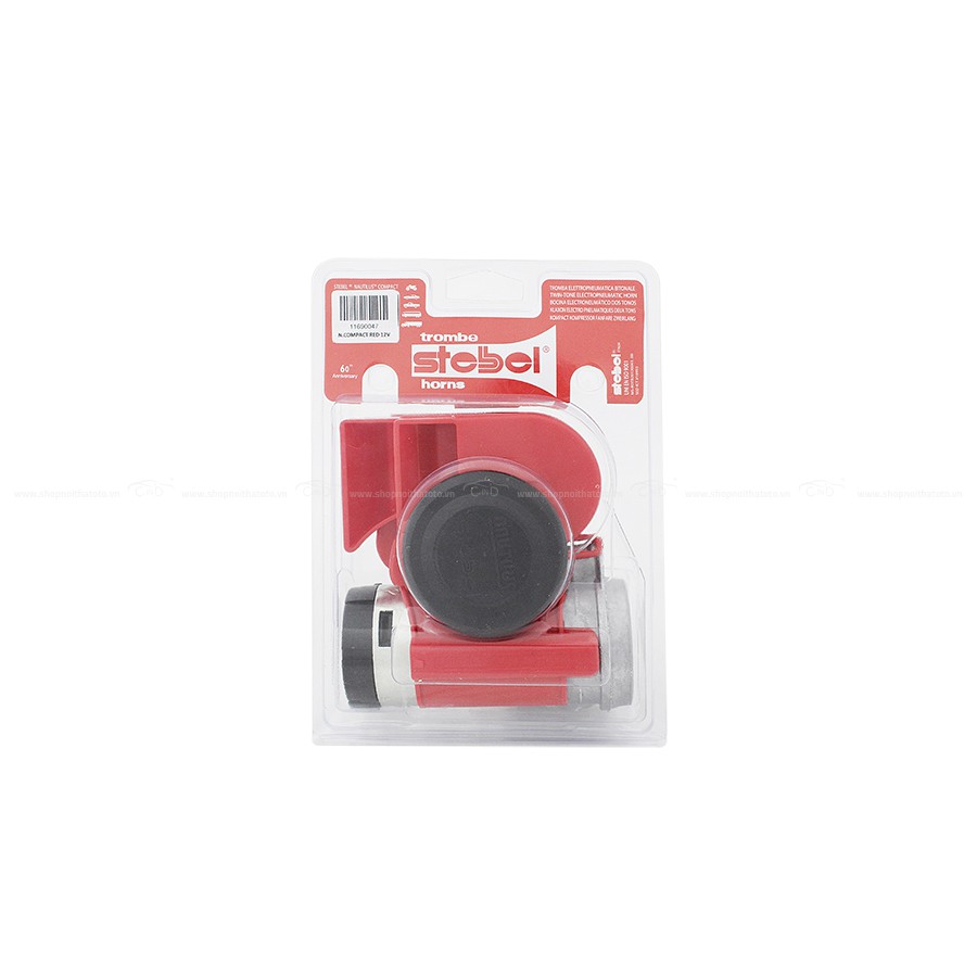 Kèn Ốc Hơi CIND STEBEL Nautilus Compact 11690047 12V (Rơ Le)