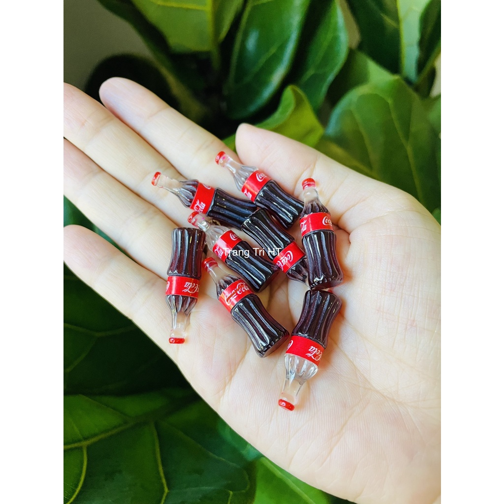 [Mô hình thu nhỏ] Chai nước nâu colaca phụ kiện  sliem ốp điện thoại trang trí bàn làm việc nhà cửa