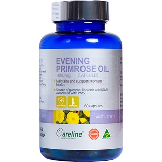 Viên uống Careline Evening Primrose Oil 1000mg hỗ trợ làm đẹp (60 viên)