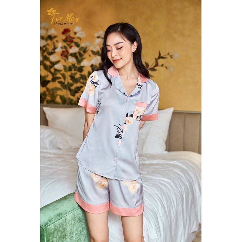Pizama nữ,đồ mặc nhà chất lụa giấy cao cấp Luxury hãng forme