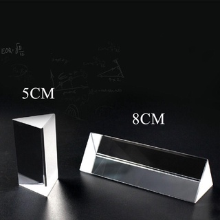 DWELLCO Prism Thiết bị thí nghiệm quang học Lăng kính cầu vồng Đồ chơi khoa học Vật lý Lăng kính quang