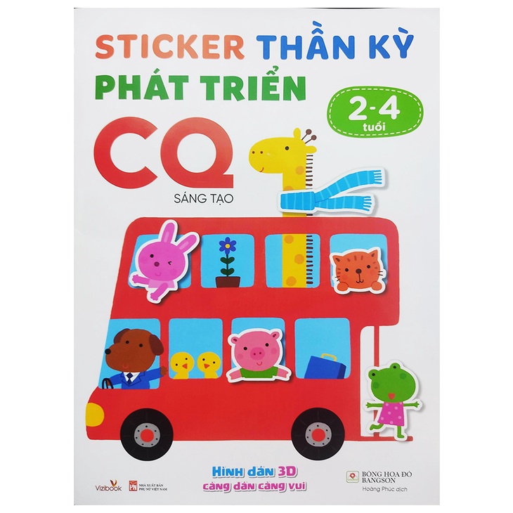 Sách - Sticker thần kỳ phát triển IQ EQ CQ cho bé từ 2 đến 5 tuổi Vizibook