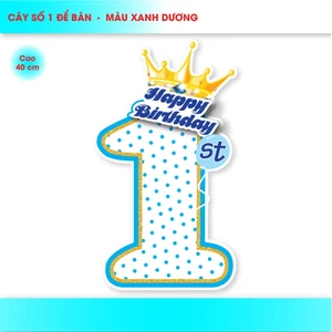 CÂY SỐ 1 TUỔI VƯƠNG MIỆNG TRƠN ( 4 MÀU )