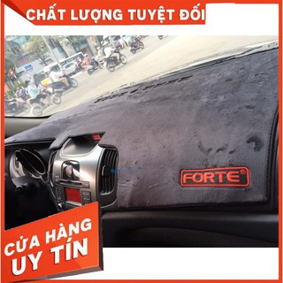 Thảm taplo xe Kia Forte 2009 - 2012, 2013, 2014, 2015 nhung lông cừu cao cấp, chống nóng tốt, vừa khít form xe