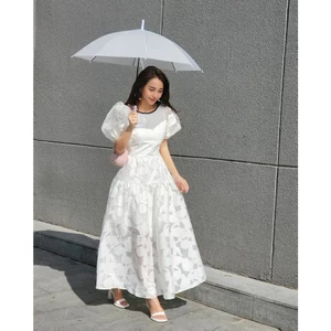 ĐẦM MAXI VOAN HOA TAY PHỒNG ⚡HỎA TỐC⚡ MEOINDAHOUSE