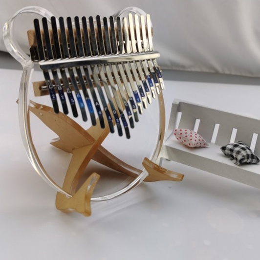 Đàn Kalimba 17 Phím Mặt Gấu Trong Suốt - Full Phụ Kiện