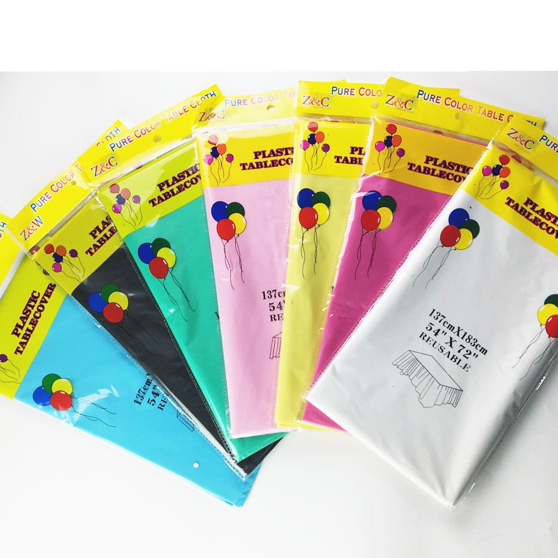 Khăn trải bàn vintage nhựa PVC chống thấm nước trơn màu phong cách Bắc Âu - Kem Shop K4