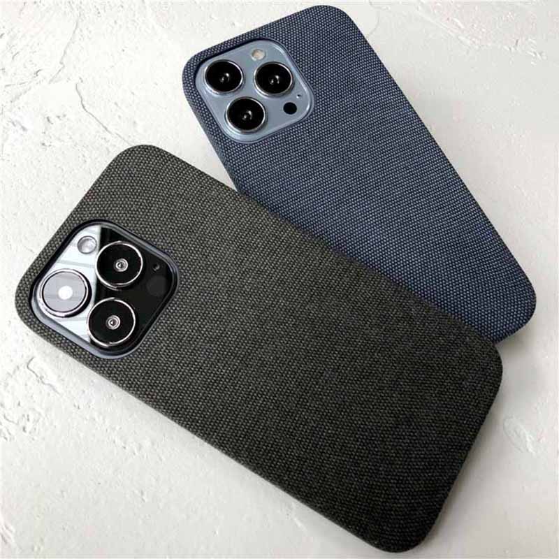 Siêu mỏng Vải lanh cotton chống trượt Họa tiết da PU Vỏ điện thoại cho iPhone 11 Pro MAX XS MAX XR XS X 7 8 Plus 11pro Vỏ mềm chống trượt