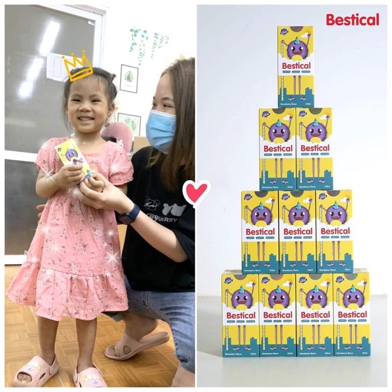 Bestical canxi sinh học -dễ hấp thụ giúp bé tăng chiều cao tối đa date mới  chai 120ml