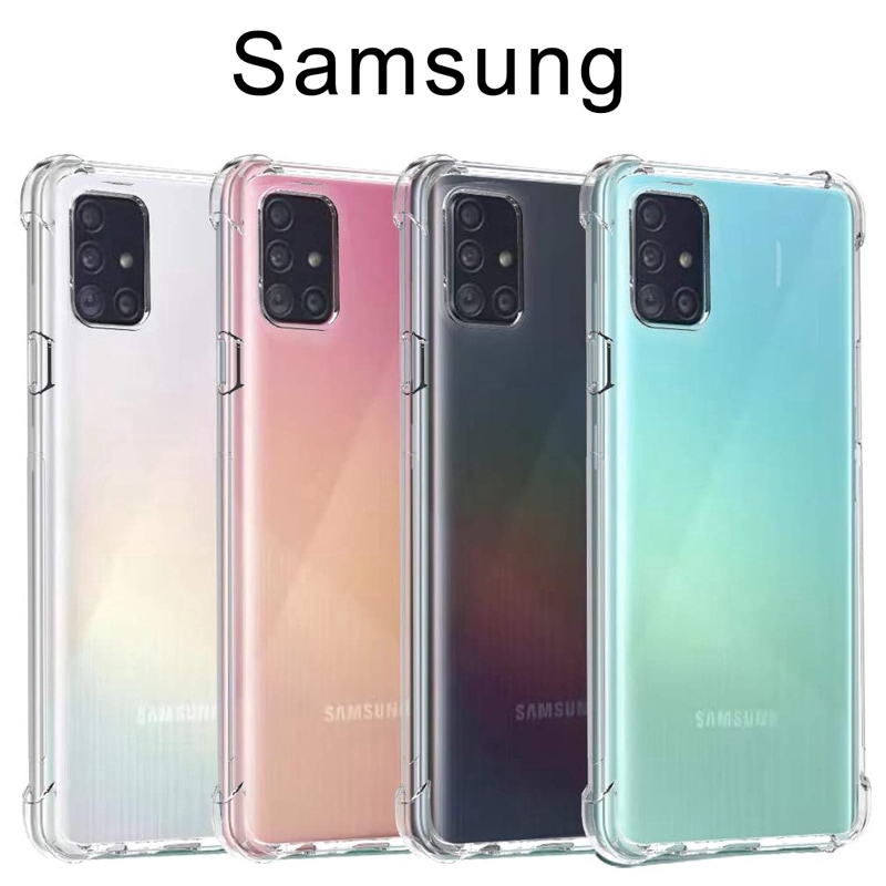 Ốp điện thoại trong suốt chống sốc thời trang cho Samsung Galaxy ss A12 A02s A02 M14 M12 M02 M31s M51 A71 A21s A31 M51 A21s A31 M11 A01