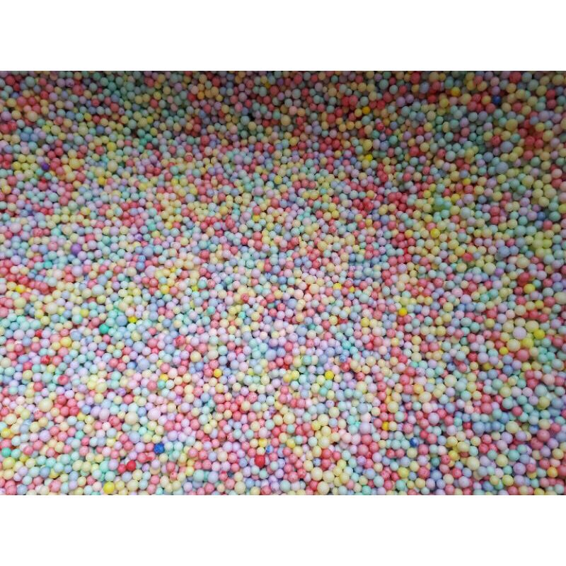 1kg Hạt xốp mix màu bỏ hộp quà,làm smile,trang trí,xốp màu cực nhiều
