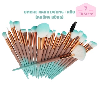 Bộ 20 cọ trang điểm cá nhân giá rẻ phong cách Ombre đổi màu