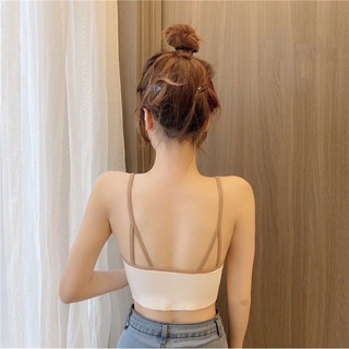 Áo lót bra cotton kéo khoá trước ngực kèm mút đệm ngực.,.,