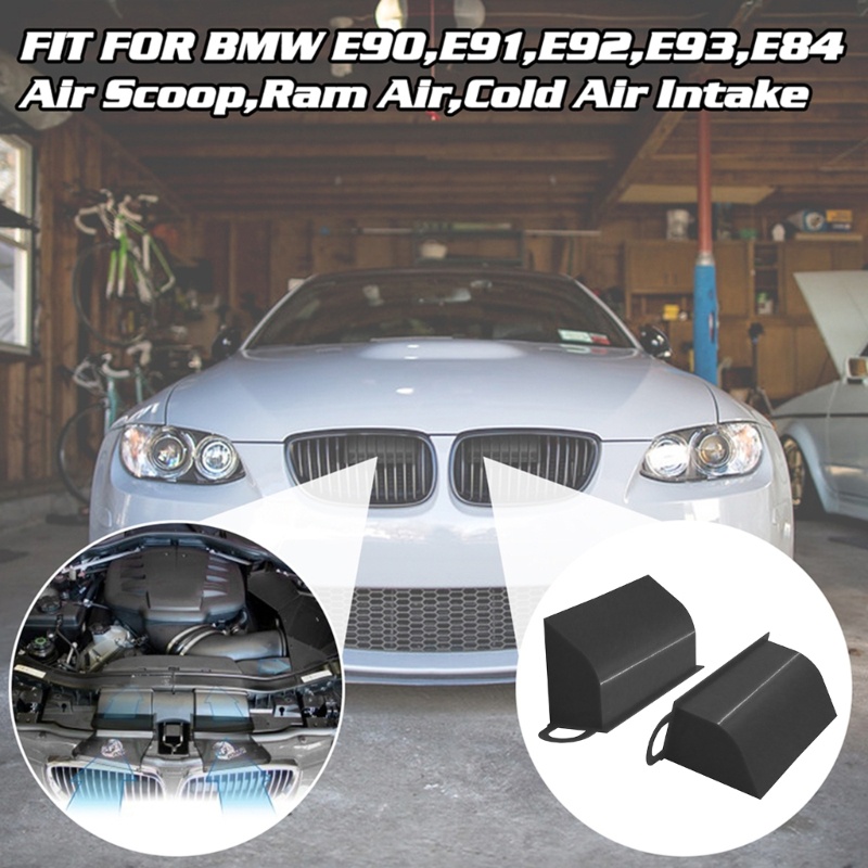 Mon For E90 91 E92 E93 E84 Air Scoop Flow Intake Scoop-Ram Air Cold Air Nạp 2 chiếc