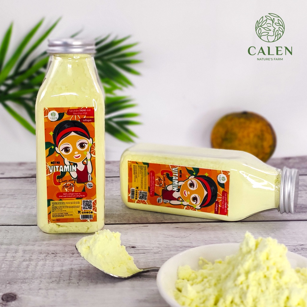 Mặt nạ dẻo dạng bột Calen collagen dùng trong Spa Cao Cấp Dưỡng Trắng Da, Cấp ẩm, Chống Lão Hóa, Ngừa Mụn