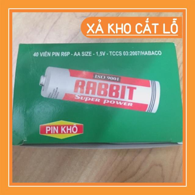 Vỉ 4 pin con thỏ 1,5V - AA - R6P (Pin tiểu) - Hàng chính hãng | Shopee ...