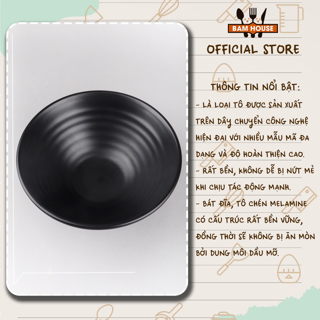 Ảnh Tô nhựa Bam House chất nhựa Melamine cao cấp TND01 2
