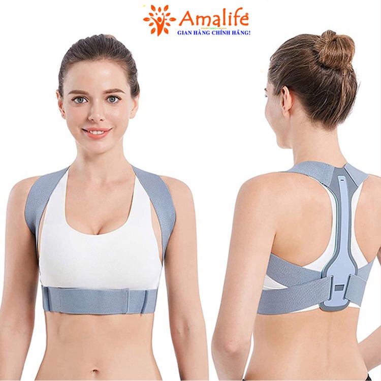 Ảnh Đai Chống Gù Lưng Nam Nữ Có Nẹp Dành Cho Dân Văn Phòng Amalife ama04 - Chính Hãng 1