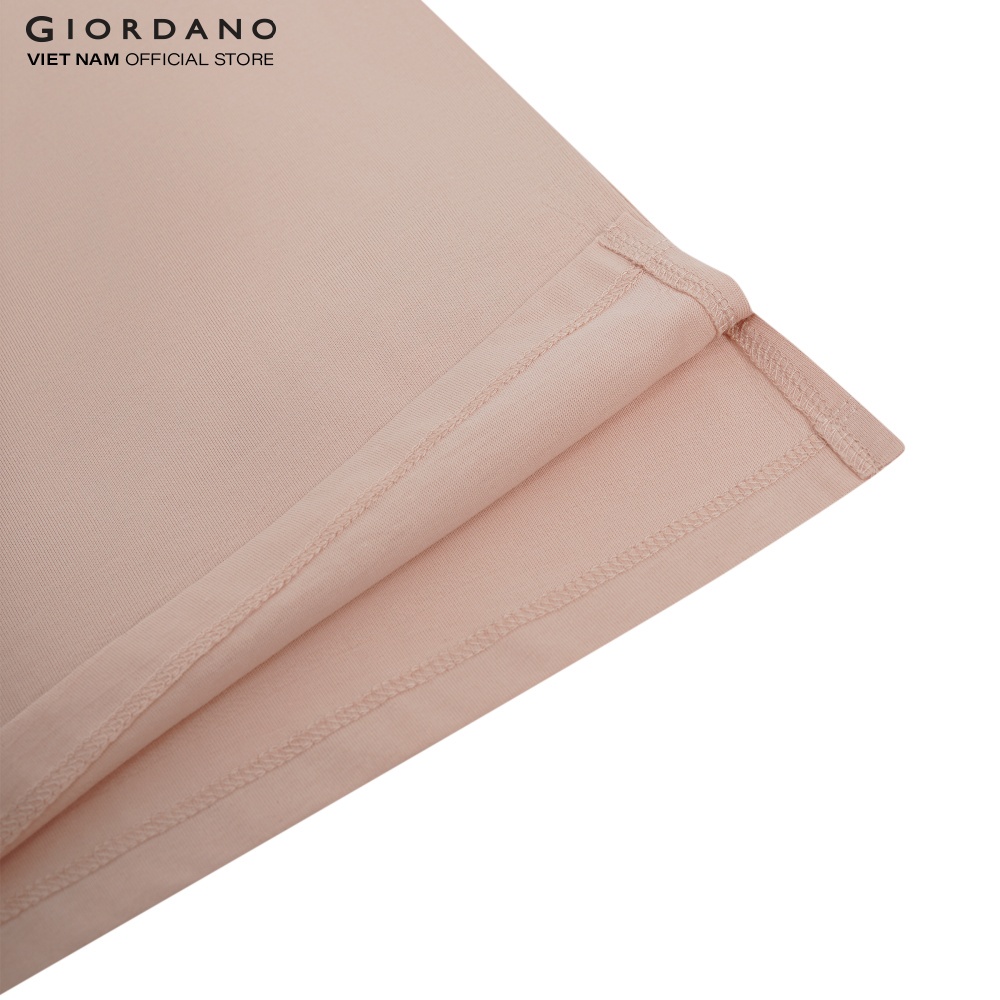 Ảnh GIORDANO Áo Thun Ngắn Tay Cổ Tim Nữ 05322248 1