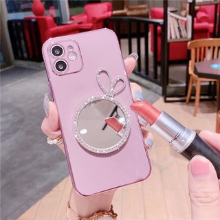 Ốp Điện Thoại Mạ Điện iPhone 13 12 11 Pro Max iPhone Xs Max Xr X 8 7 6 Plus TPU Macaron Gương Mạ Điện Gương Trang Điểm T19