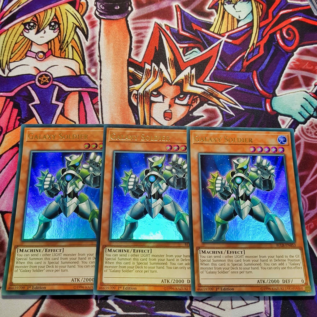 Bộ 03 Thẻ bài Yugioh | Galaxy Soldier | BLLR Ultra rare. | Shopee Việt Nam
