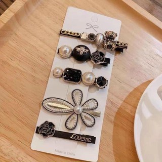 Set 5 Kẹp Tóc Công Chúa Sang Chảnh (màu đen),.