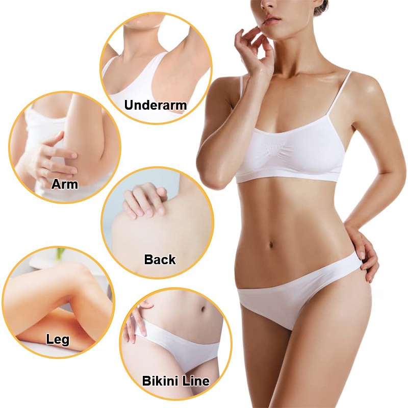 Ảnh Sáp tẩy lông chiết xuất sáp ong 300g + máy triệt lông + giấy tẩy lông SUMAX dùng cho toàn thân 4