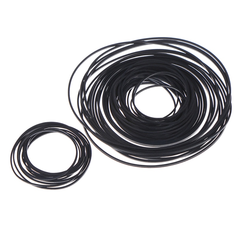 Thắt lưng máy băng Cassette vuông hỗn hợp WU 40-130mm / 1mm 45-130mm Đai cao su màu đen