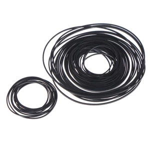 Thắt lưng máy băng Cassette vuông hỗn hợp WU 40-130mm / 1mm 45-130mm Đai cao su màu đen