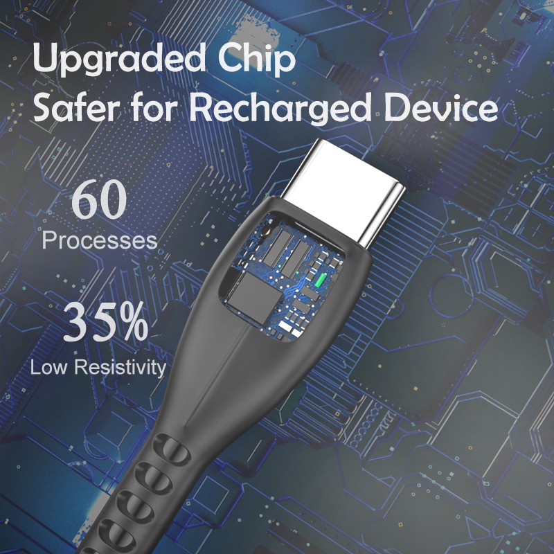 Ảnh Cáp Sạc Awei CL-115L Sạc Nhanh USB Type C Micro cho điện thoại Chính hãng 3