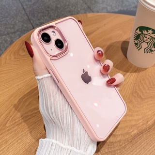 Ốp lưng trong chống ố viền silicon màu chịu lực cho iphone 12promax/13/13pro/13promax