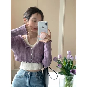 FREESHIP SET ÁO CADIGAN CTOTOP LEN TĂM BUỘC CỔ SEXY