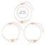 OXXGGKAO 3 Bộ Gia Đình Em Gái Hứa Vòng Tay Tình Bạn Mối Quan Hệ Vòng Tay Cho Người Bạn Thân Nhất Chị Em Gia Đình