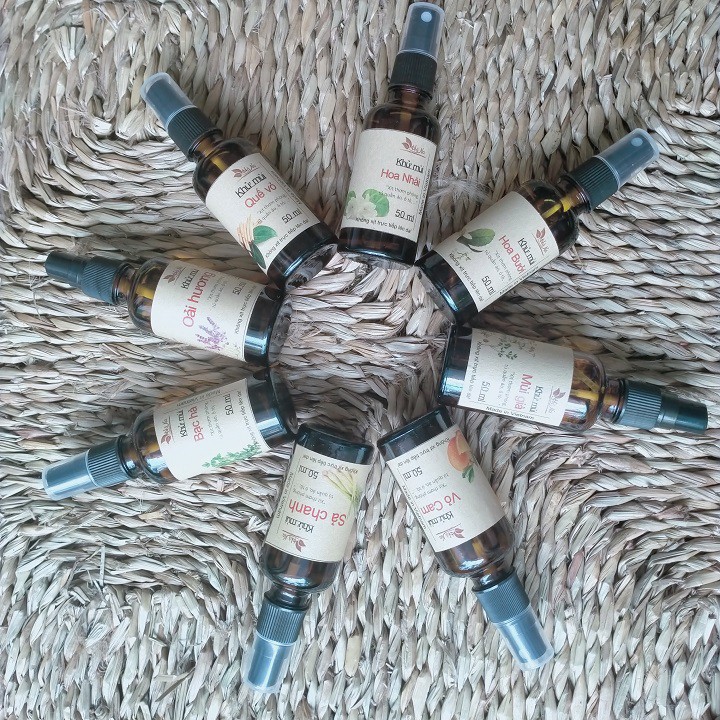 Tinh Dầu Xịt Khử Mùi 50ml - Tinh Dầu Hà Na - Khử mùi phòng, nhà vệ sinh, phòng làm việc, quần áo chăn màn