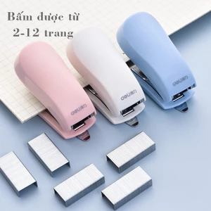 Đồ bấm kim mini Dé lì (có kèm 1 hộp kim)
