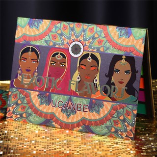 UCANBE Hương Vị Kỳ Lạ Bảng Phấn Mắt 48 Màu Bấm Lấp Lánh Shimmer Matte Green Eye Shadow Neon Kim Loại Trang Điểm Mỹ Phẩm