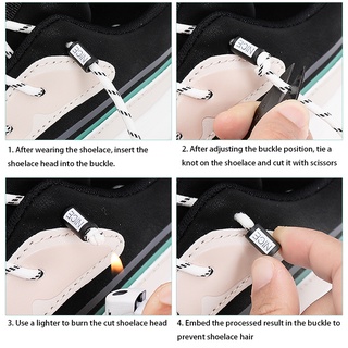 1 Cặp Dây Buộc Giày Thể Thao Đàn Hồi 4 Cái Khóa Dây Giày Không Cần Buộc Bằng Cao Su Cho Người Lớn/Trẻ Em