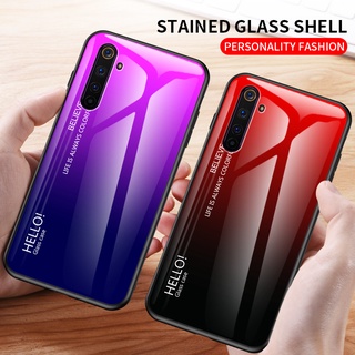 Ốp lưng silicone tráng kính cường lực cho For Realme 6 Pro X50 For Realme 5i 5S