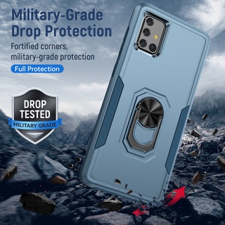 Ôp Điện Thoại Cứng Viền tpu Dẻo Kèm Giá Đỡ Nhẫn Chống Sốc / Rơi Cho samsung galaxy a51 a71 a52 a72 a53 a73 Ốp