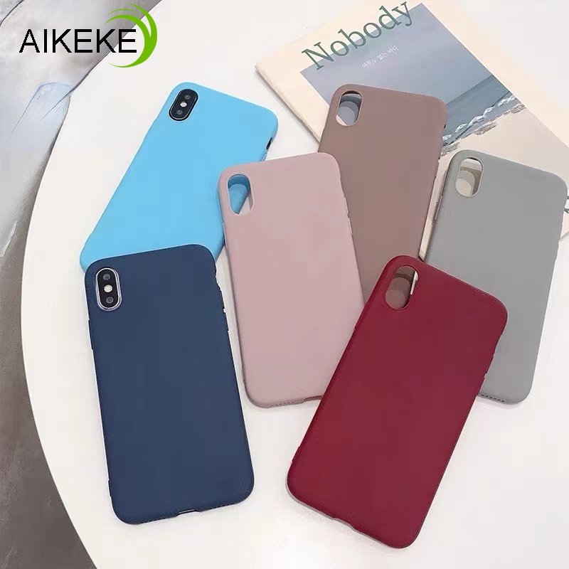 Ốp Điện Thoại TPU Silicone Dẻo Siêu Mỏng Màu Trơn Cho Xiaomi Mi 8 Pro SE Lite CC9E