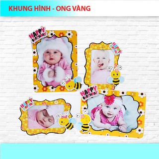 (6 MẪU)KHUNG HÌNH GIẤY CHỦ ĐỀ BÉ GÁI - SET 4 KHUNG