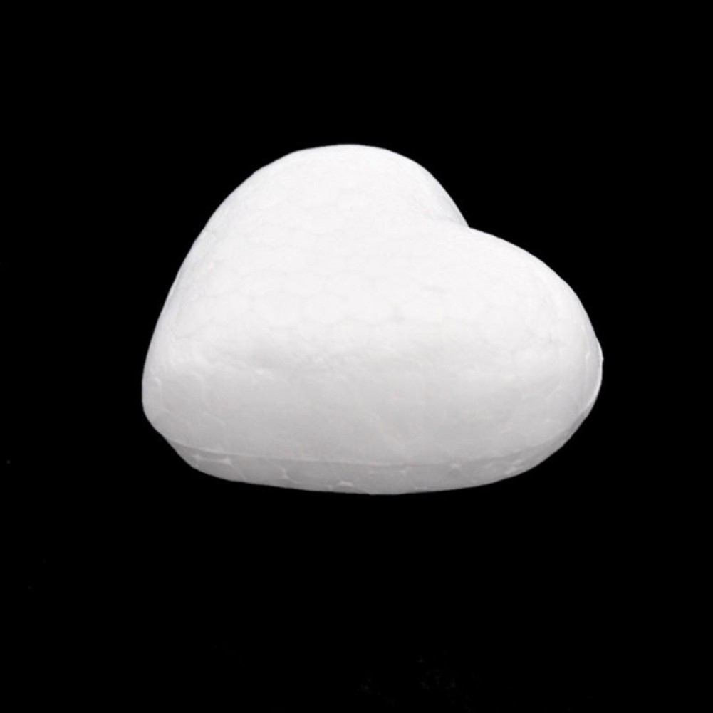 [ONE] Bọt xốp trắng Polystyrene Modeling DIY Craft Hình trái tim Trang trí tiệc