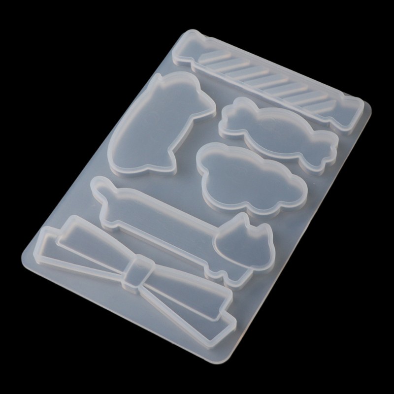 Khuôn silicone làm kẹp tóc và đồ thủ công mỹ nghệ từ nhựa epoxy resin chuyên nghiệp dễ dùng