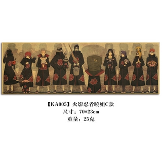 YT4 NARUTO Poster Anime Trang Trí Tường Tranh Retro Kraft Giấy Thanh Cà Phê Cửa Hàng Áp Phích Uzumaki Sasuke Itachi Quà Tặng