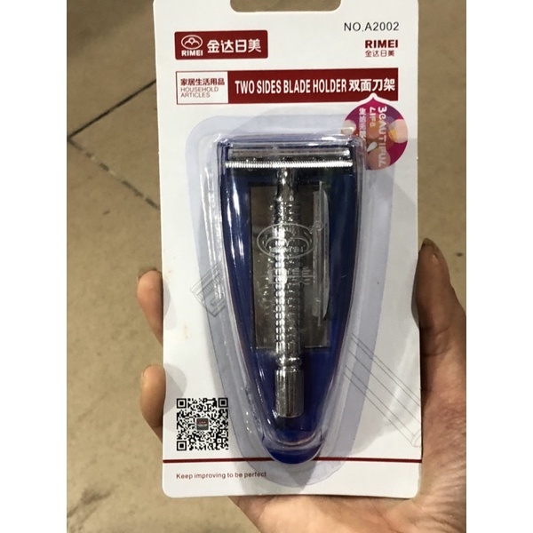 Bàn cạo râu Inox kèm lưỡi lam | Shopee Việt Nam