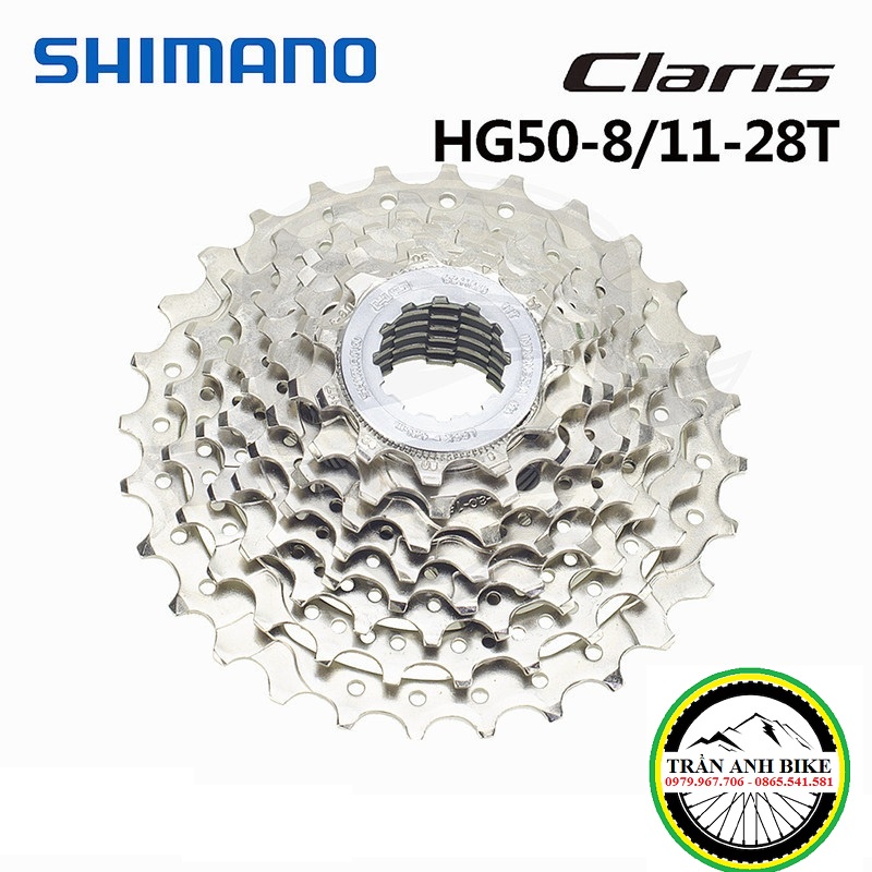 Líp Thả Xe đạp 8 Tầng Shimano Claris Cs Hg50 8 11 28t Chính Hãng Shopee Việt Nam